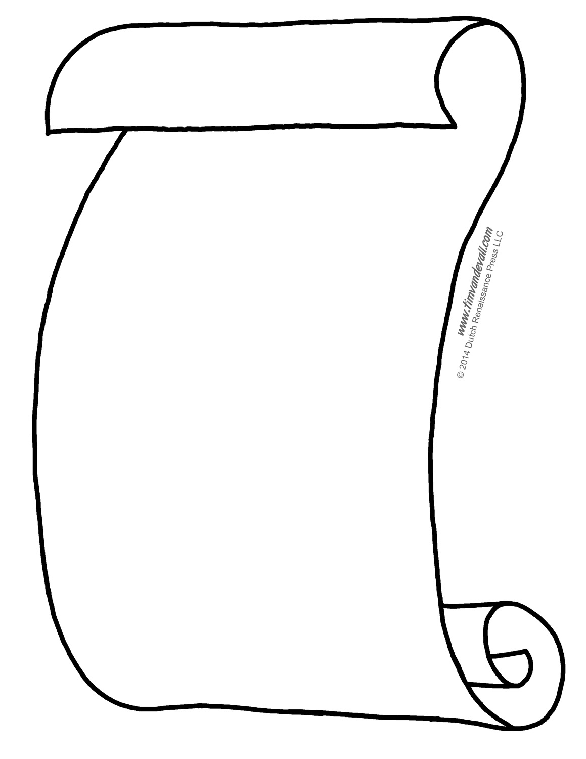 Blank Scroll Templates for Free Printable Blank Scroll Template