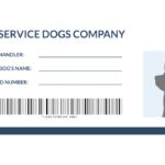 Blank Service Dog/Animal Id Card Template   Edit Online & Download Regarding Free Printable Esa Dog ID Card Template