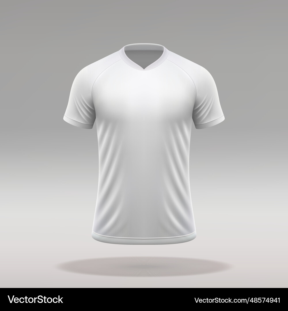 Blank Soccer Shirt Jersey Template For Football Vector Image pertaining to Free Printable Football Jersey Template