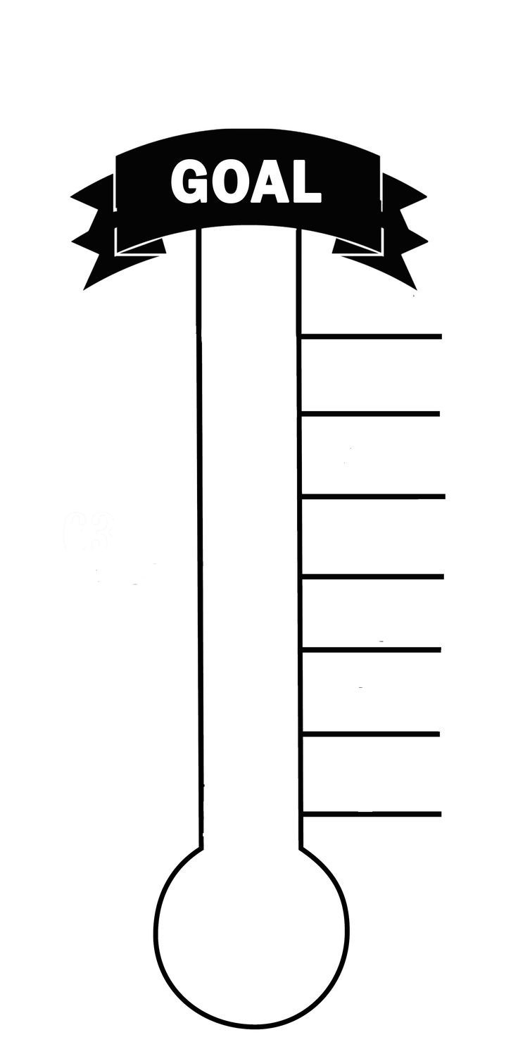 Blank Thermometer - 10 Free Pdf Printables | Printablee within Free Printable Fundraising Thermometer Template