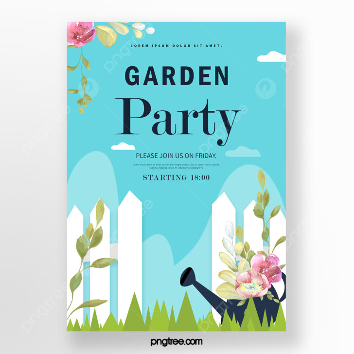 Free Printable Garden Party Invitation Template