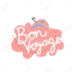 Bon Voyage, Have Nice Trip Banner Template Vector Illustration With Regard To Free Printable Banner Template Bon Voyage