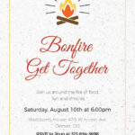Bonfire Get Together Invitation Template In Publisher, Psd, Word Within Free Printable Bonfire Invitation Template
