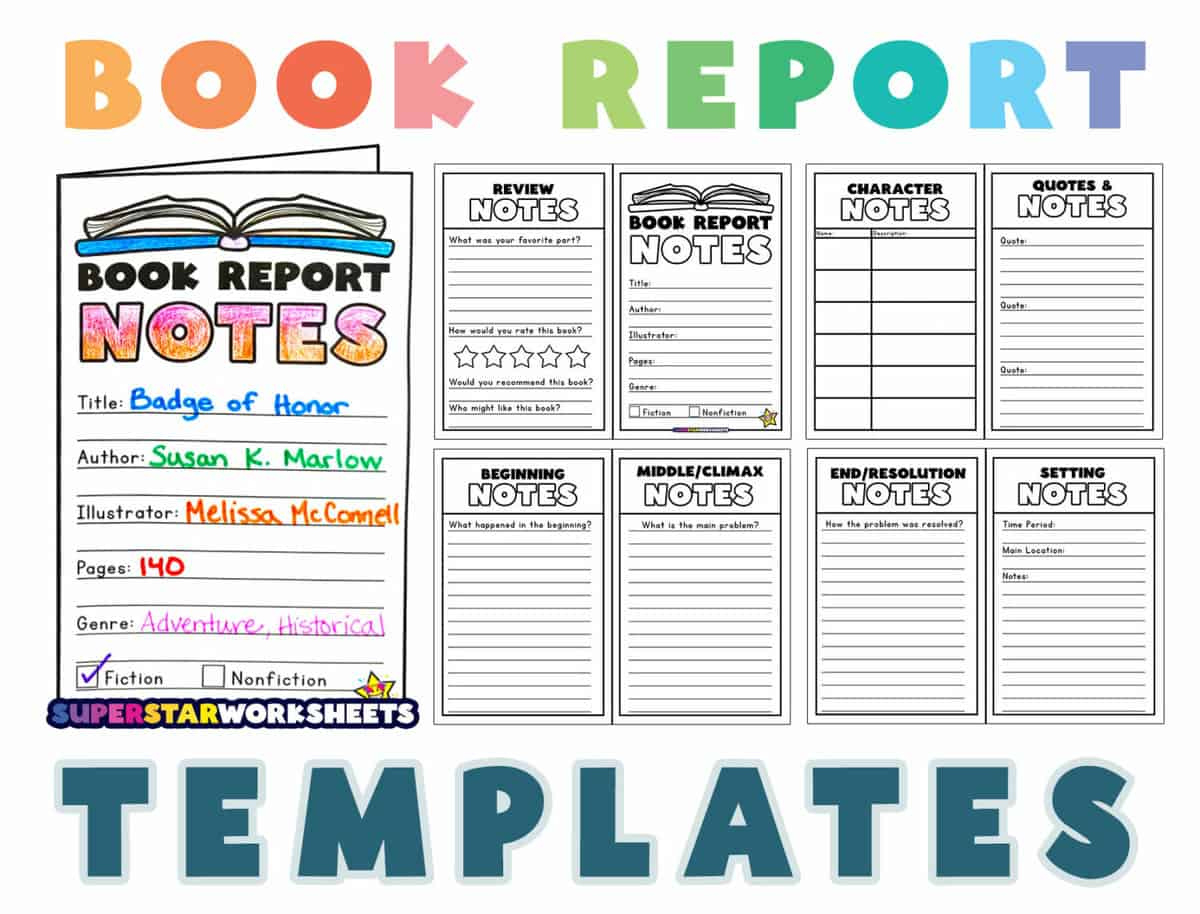 Book Report Templates - Superstar Worksheets with regard to Free Printable Book Report Template