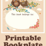 Bookplate Templates   10 Free Pdf Printables | Printablee Inside Free Printable Bookplate Template
