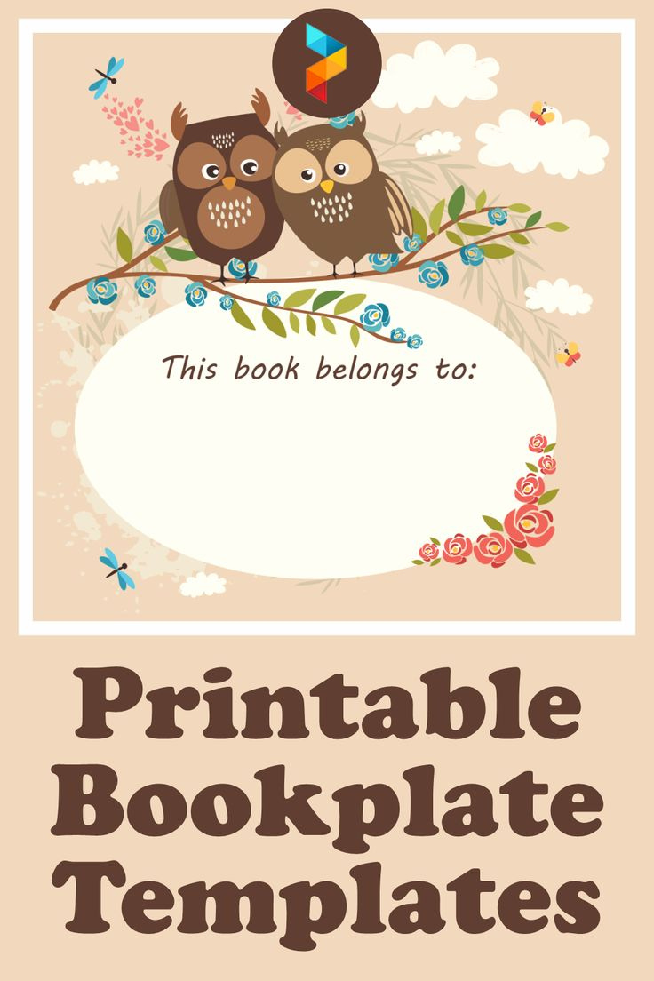 Bookplate Templates - 10 Free Pdf Printables | Printablee inside Free Printable Bookplate Template