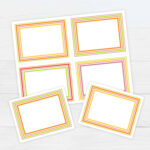 Bordered Flash Cards 4 Template   Free Printable Download Throughout Free Printable Flash Card Template
