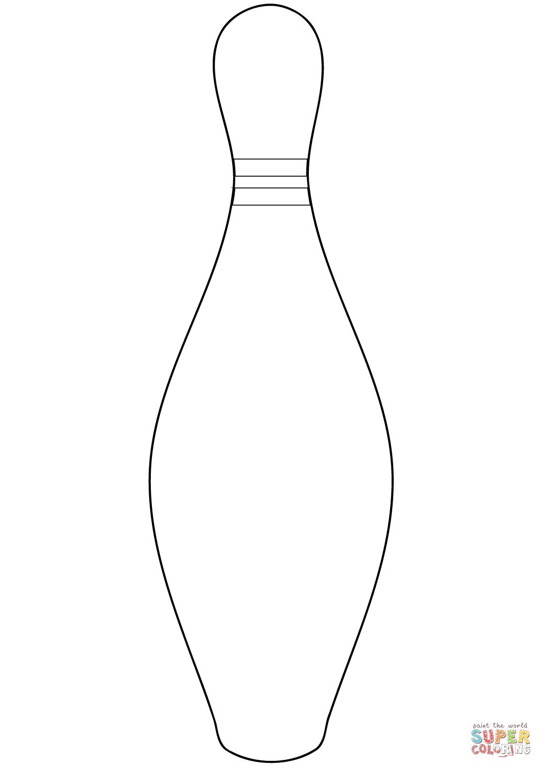 Bowling Pin Coloring Page | Free Printable Coloring Pages intended for Free Printable Bowling Pin Template