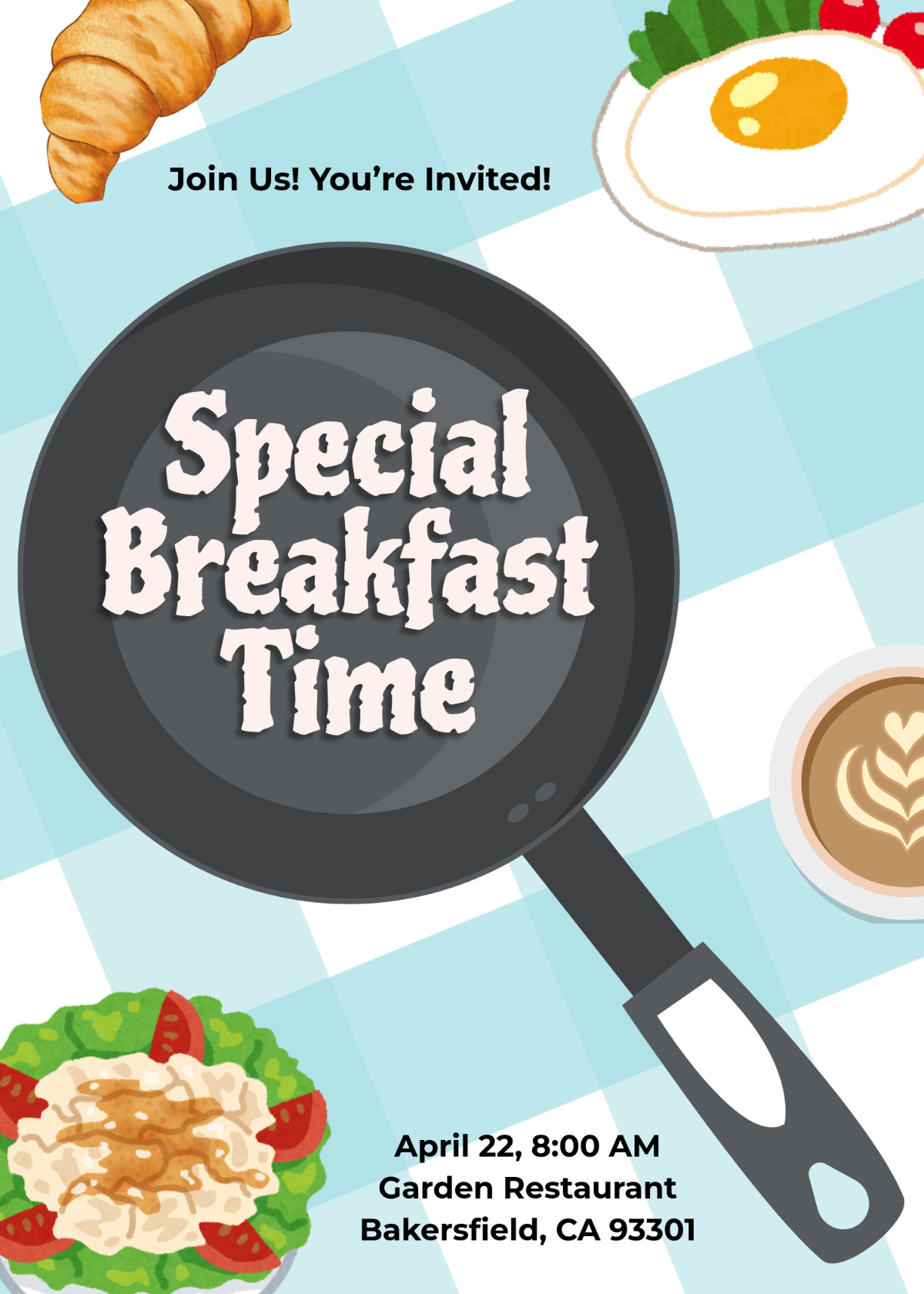 Breakfast Invitation Templates - Edit Online &amp;amp; Download | Template pertaining to Free Printable Breakfast Invitation Template