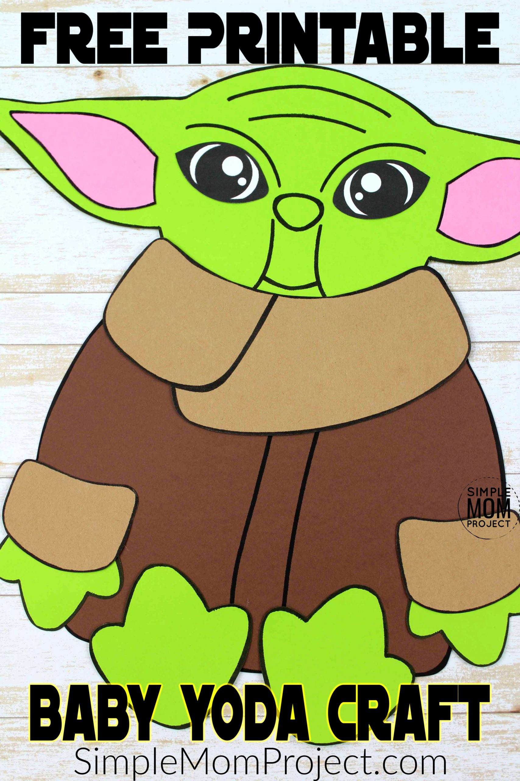 Build-A-Yoda Craft For Kids With A Free Printable Template throughout Free Printable Baby Yoda Template