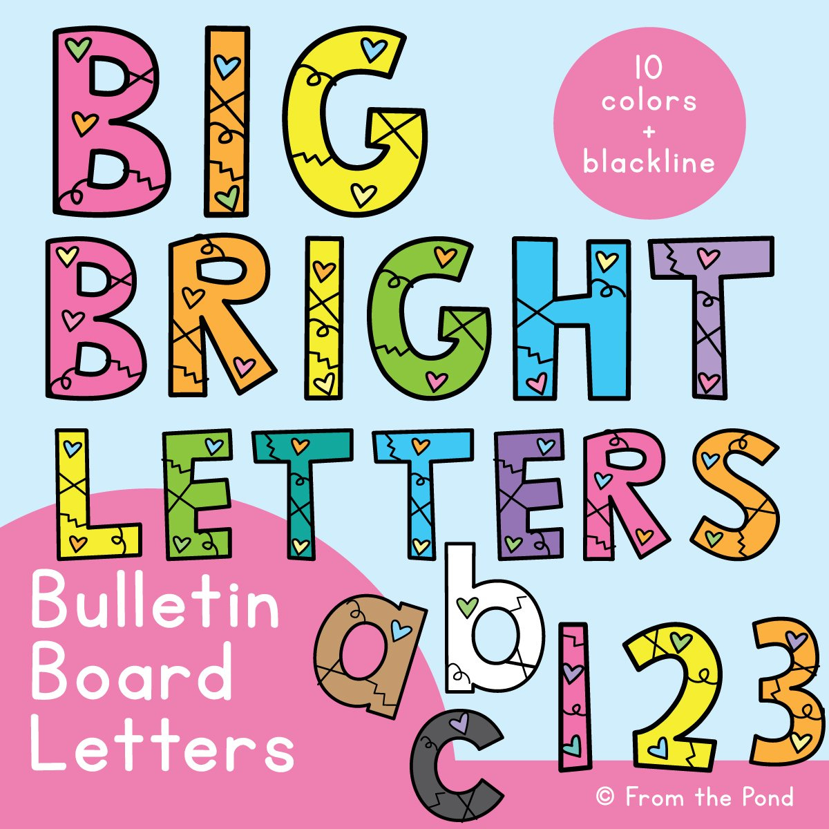 Bulletin Board Letters For The Classroom - Just Print And Display in Free Printable Bulletin Board Letter Template