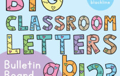 Bulletin Board Letters For The Classroom – Just Print And Display inside Free Printable Bulletin Board Letter Template