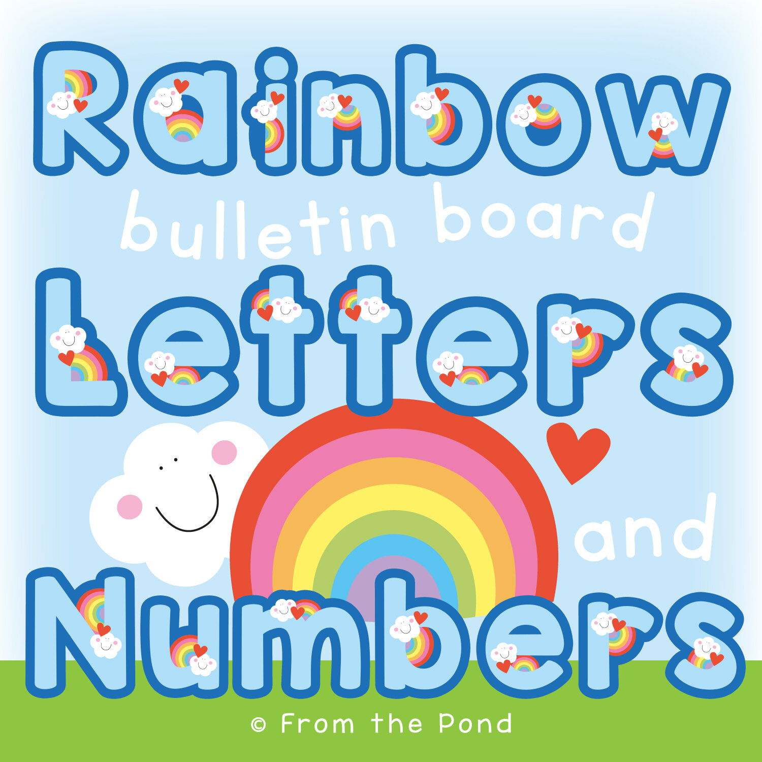 Bulletin Board Letters For The Classroom - Just Print And Display intended for Free Printable Bulletin Board Letters Template