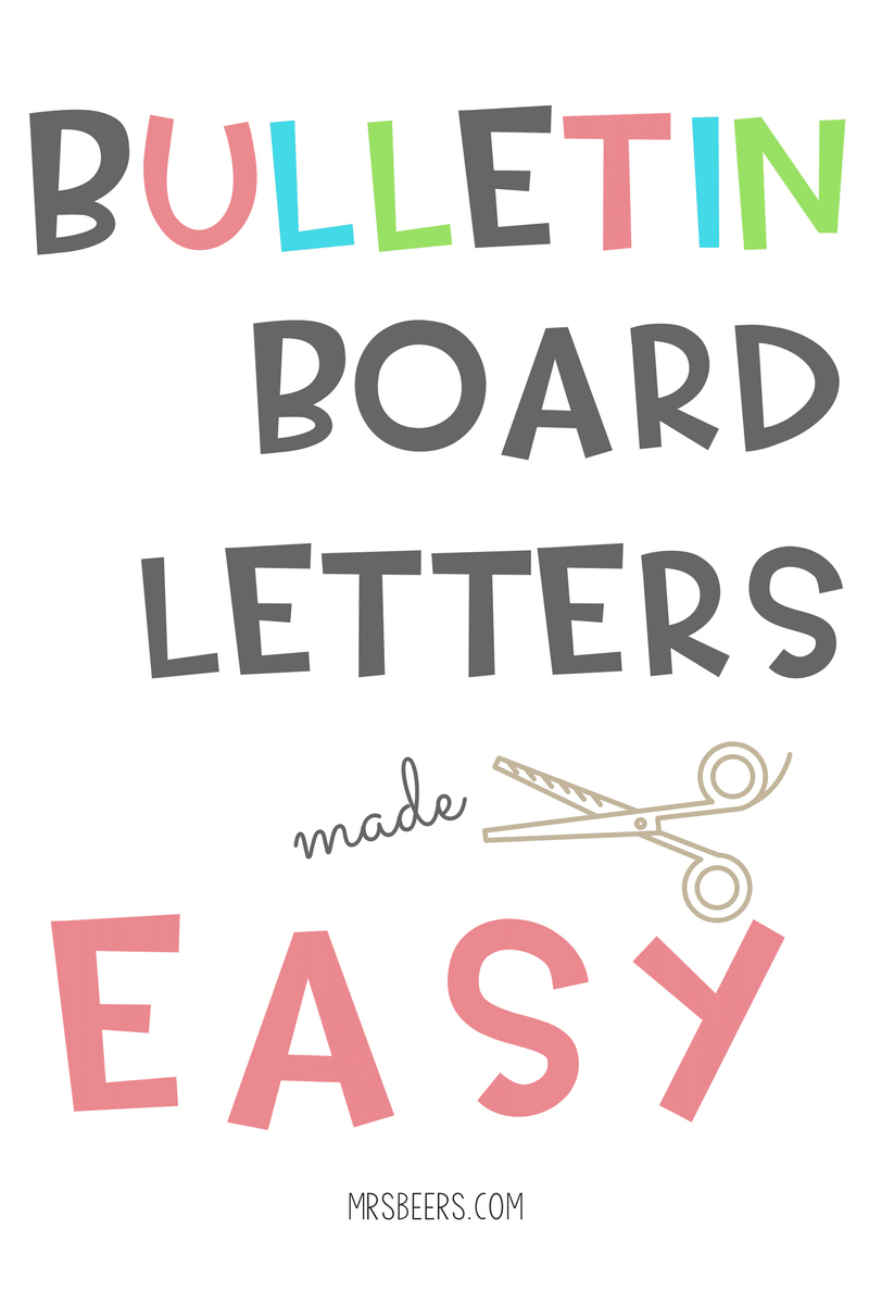 Bulletin Board Letters Made Easy (Simple Steps) with Free Printable Bulletin Board Template