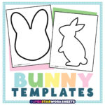 Bunny Template   Superstar Worksheets Inside Free Printable Easter Bunny Template