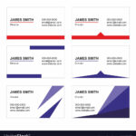 Business Card Templates Set   Printable Royalty Free Vector With Free Printable Business Card Design Template