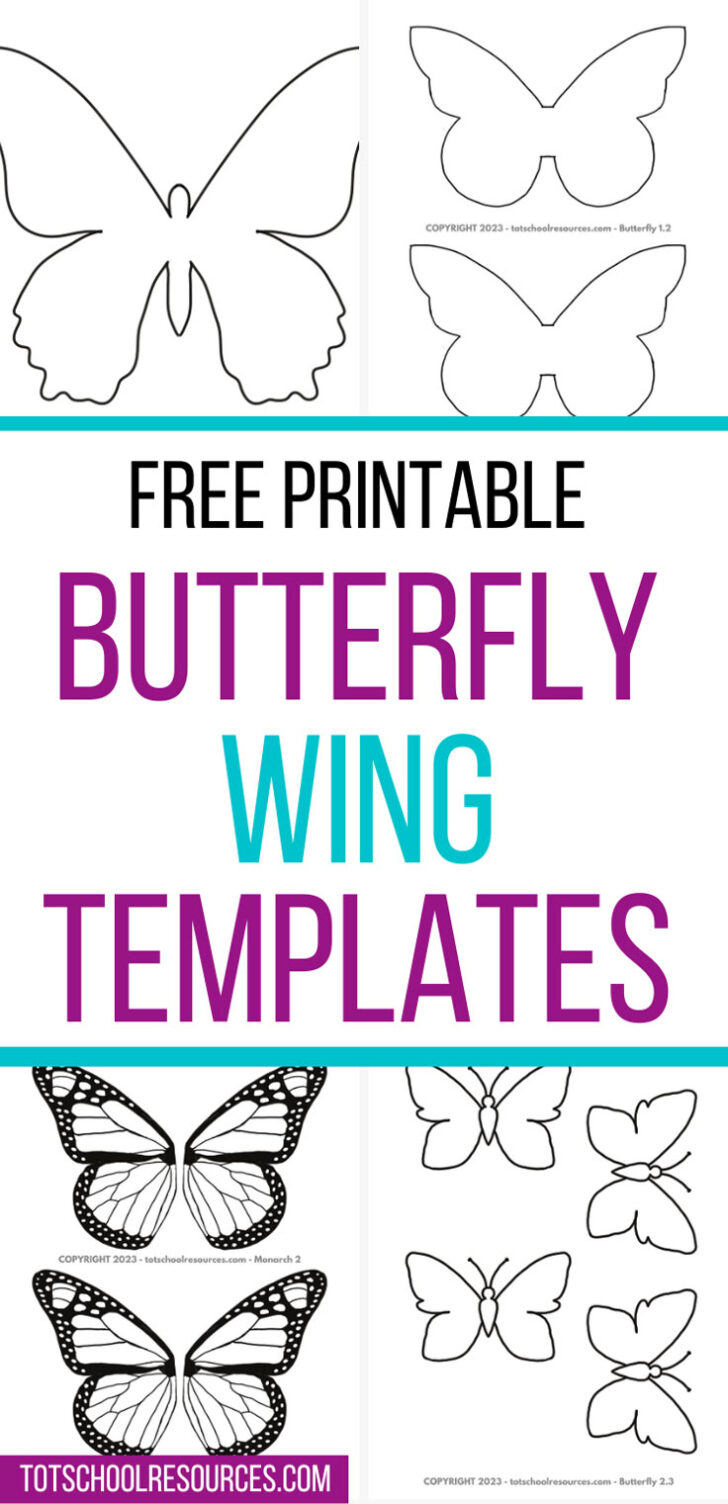 Free Printable Butterfly Wings Template