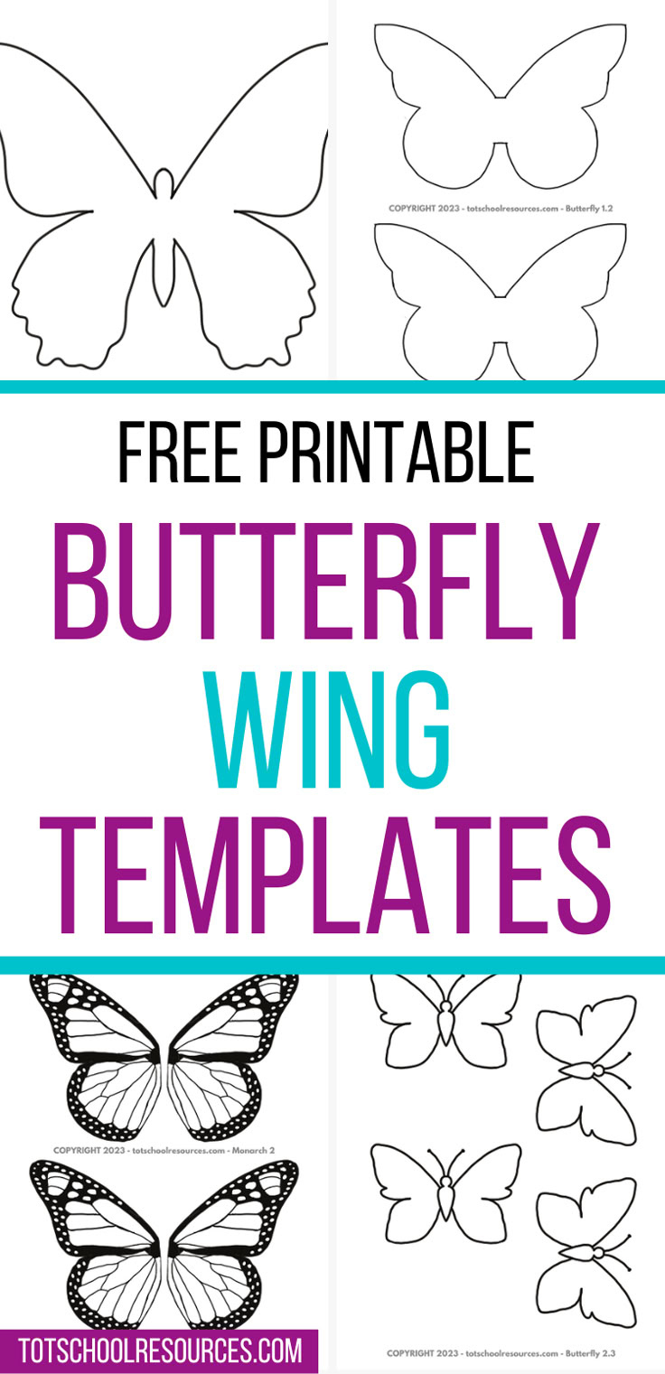 Butterfly Wing Templates regarding Free Printable Butterfly Wings Template