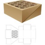 Cake Packaging Box Template Vector Art, Icons, And Graphics For Inside Free Printable Cake Box Template