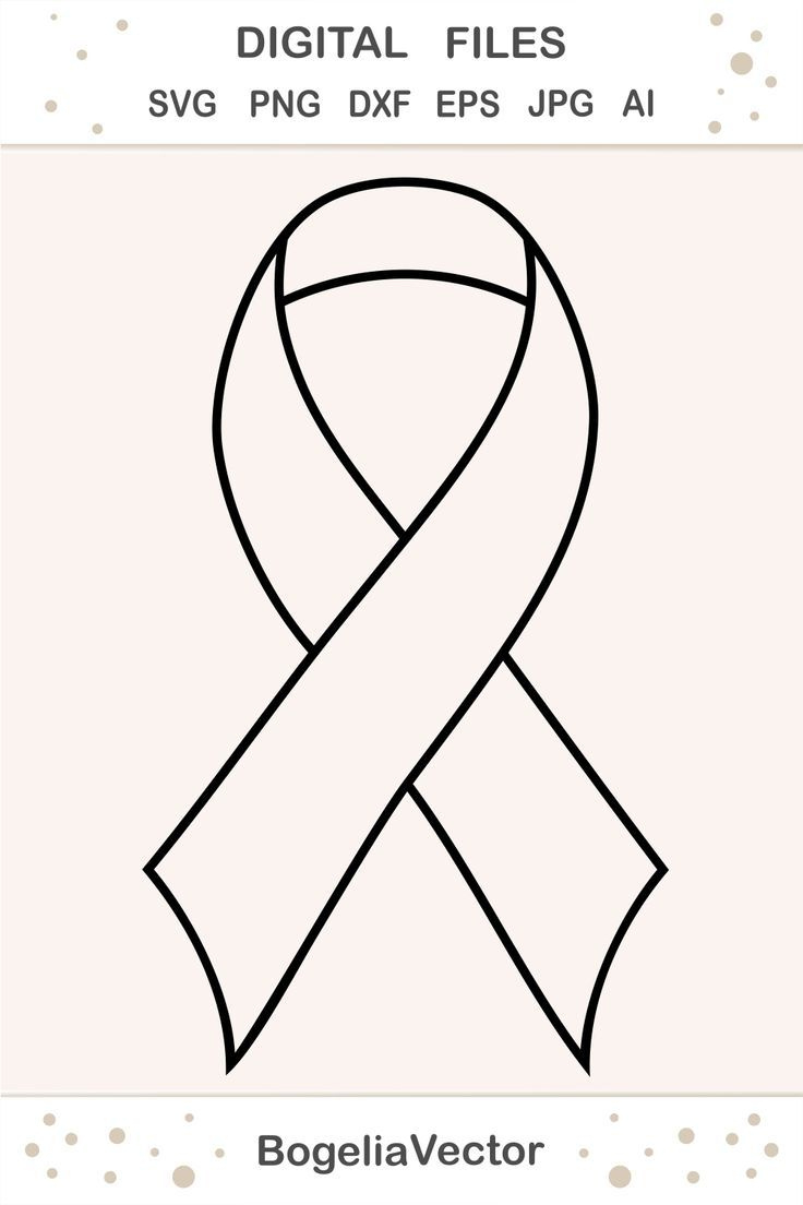 Cancer Ribbon with regard to Free Printable Cancer Ribbon Template