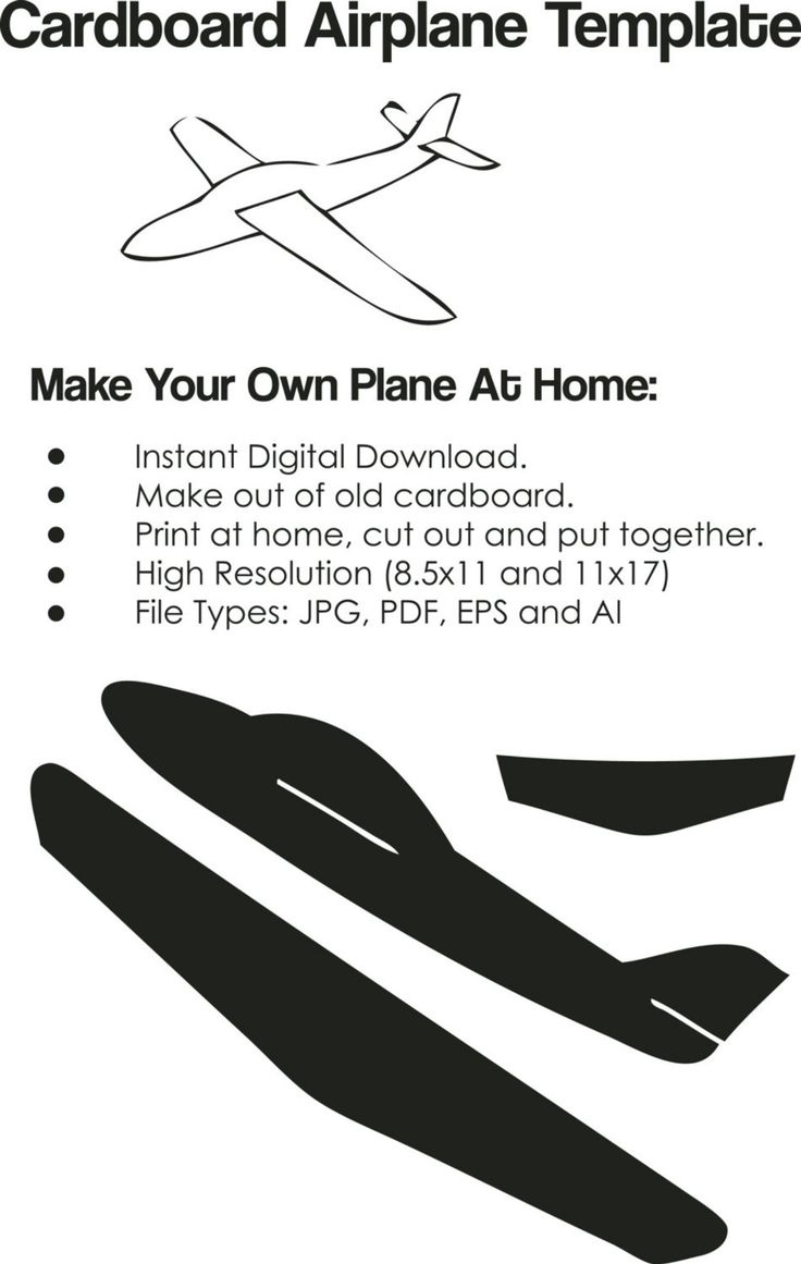 Cardboard Airplane Template Airplane Cutout On Paper Cardboard within Free Printable Cardboard Airplane Template