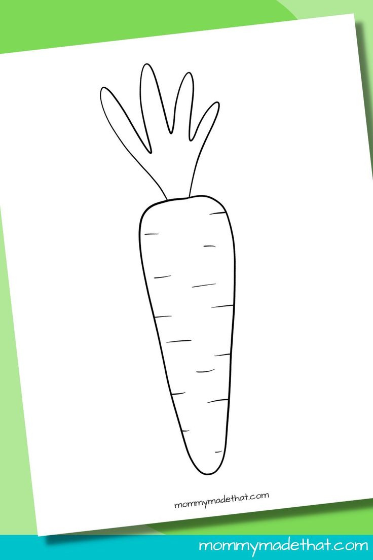 Carrot Templates (Free Printable Outlines) with regard to Free Printable Easter Carrot Template