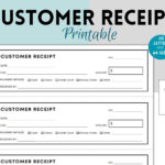 Cash Receipt Template Free   Etsy Uk Throughout Free Printable Cash Receipt Template Uk
