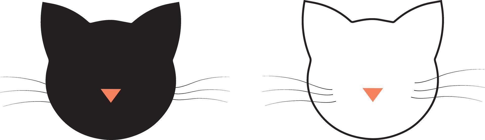 Cat Face Outline Vector Art, Icons, And Graphics For Free Download with regard to Free Printable Cat Face Template