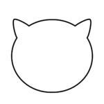 Cat Head Outline   Free Printable Template | Planerium Pertaining To Free Printable Cat Face Template