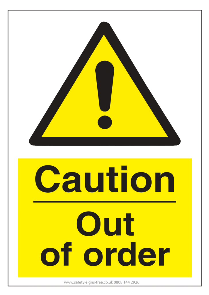 Free Printable Caution Sign Template