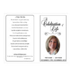 Celebration Of Life | Funeral Pamphlets Inside Free Printable Celebration Of Life Template