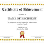 Certificate Of Achievement Template Microsoft Word Digital Throughout Free Printable Certificate Of Achievement Template