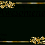 Certificate Of Awesomeness For Free Printable Certificate Of Awesomeness Template