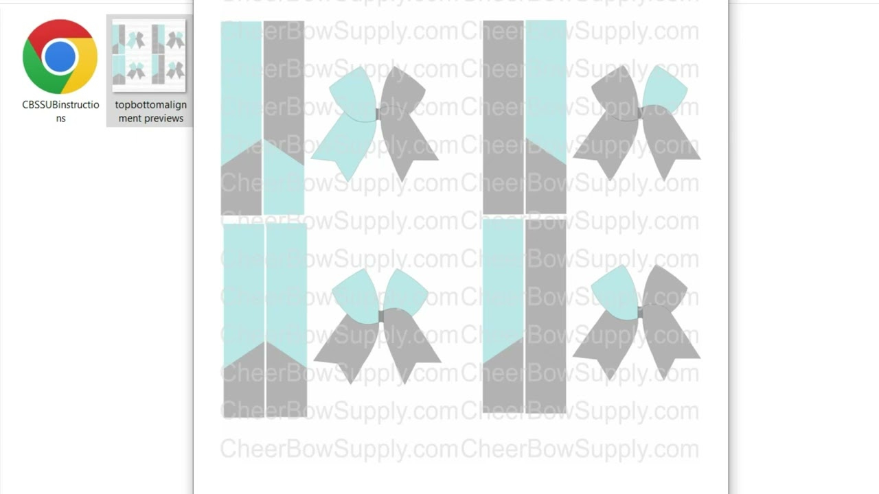 Cheer Bow Sublimation Design Template Download Overview for Free Printable Cheer Bow Template