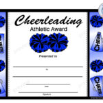 Cheerleading Certificate, Cheerleading Award, Editable For Free Printable Cheerleading Certificate Template