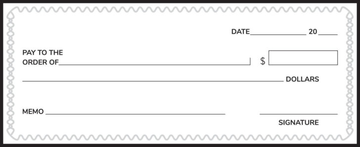 Free Printable Blank Check Template