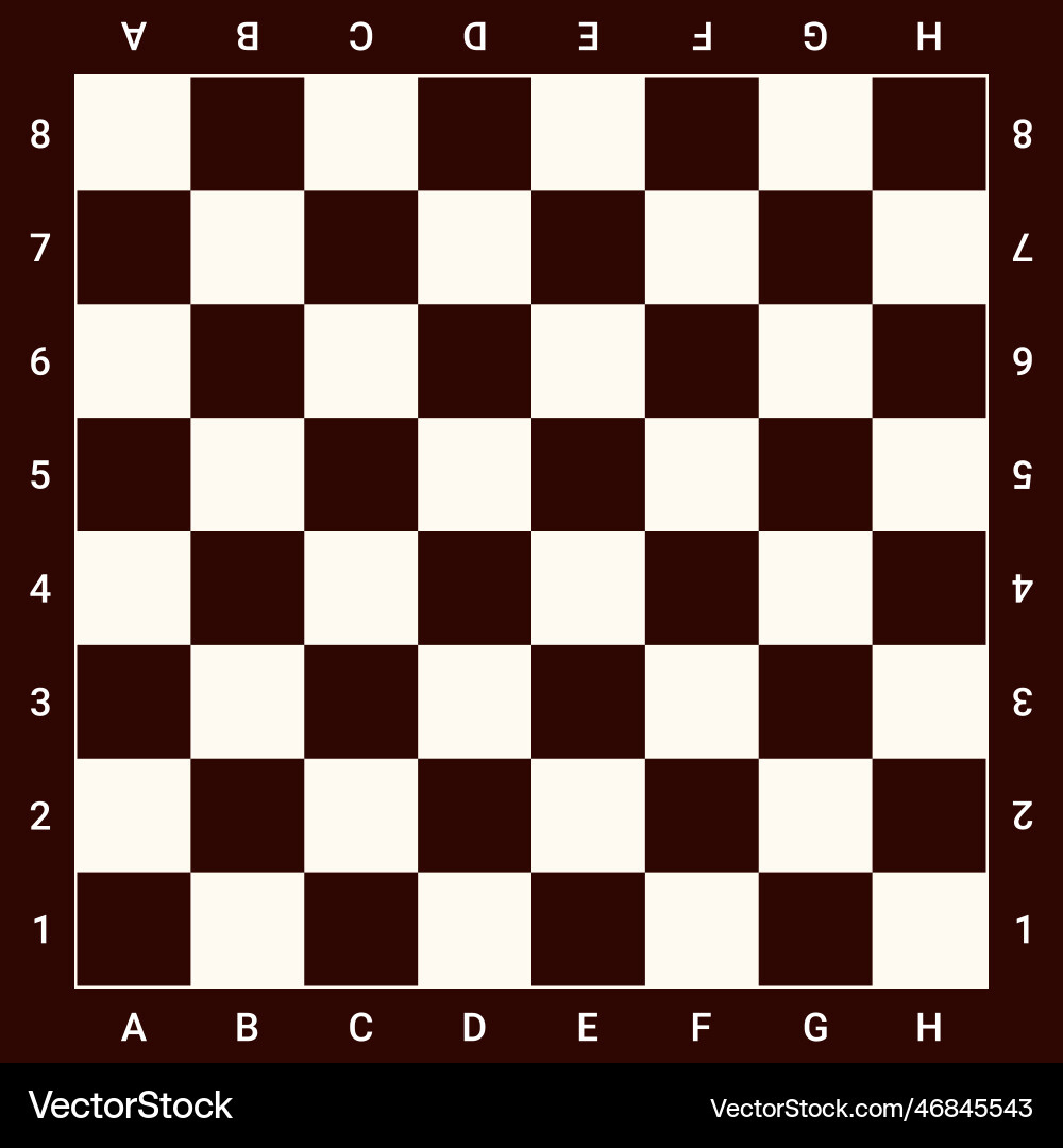 Chess Board Template Printable Royalty Free Vector Image for Free Printable Chess Board Template