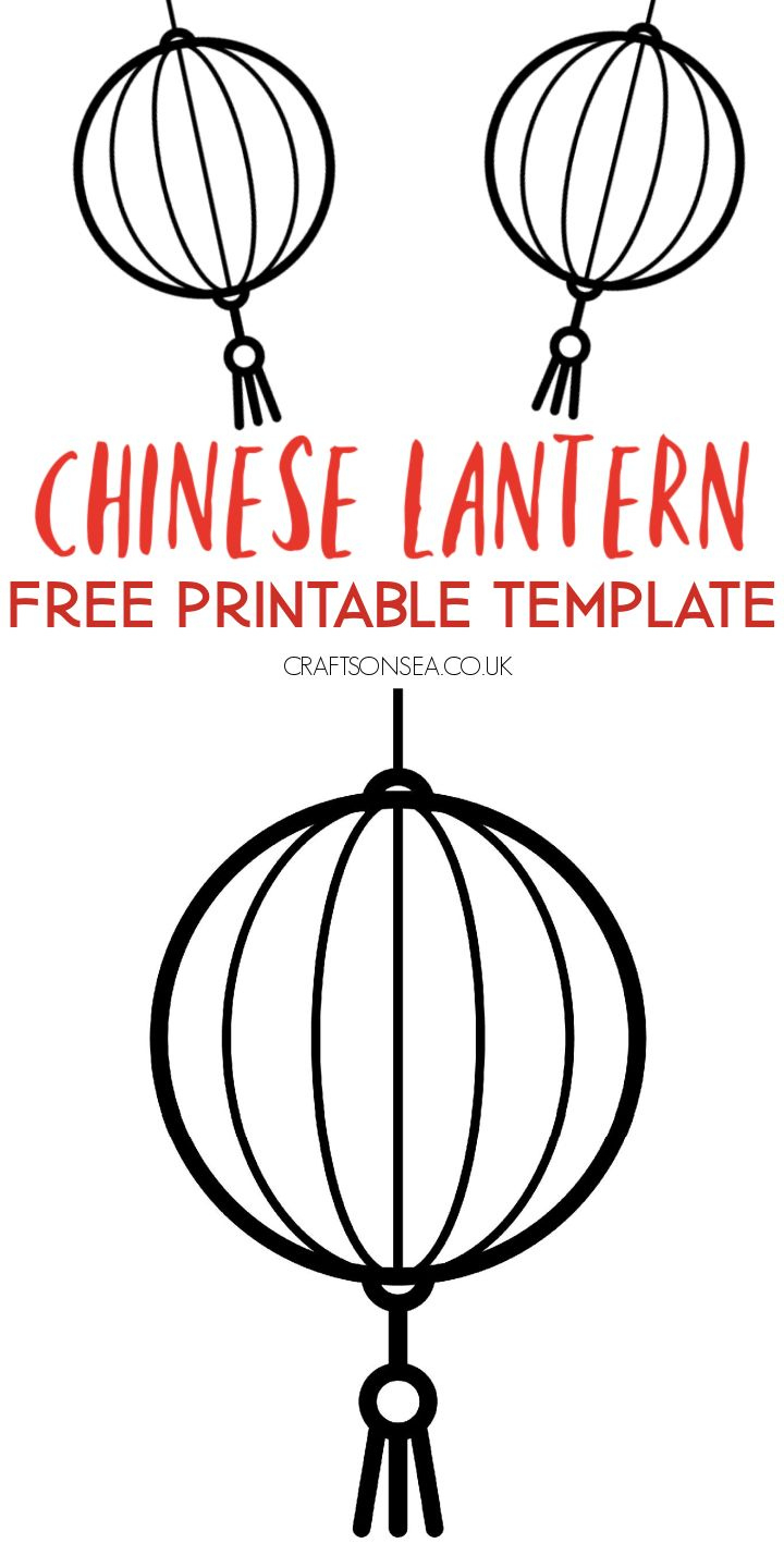 Chinese Lantern Template (Free Printable Pdf) - Crafts On Sea inside Free Printable Chinese Lantern Template