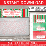 Christmas Bag Toppers (Patterns)   6.5 Inch Wide Inside Free Printable Bag Toppers Template