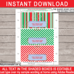 Christmas Bag Toppers (Patterns)   6.5 Inch Wide Throughout Free Printable Bag Topper Template