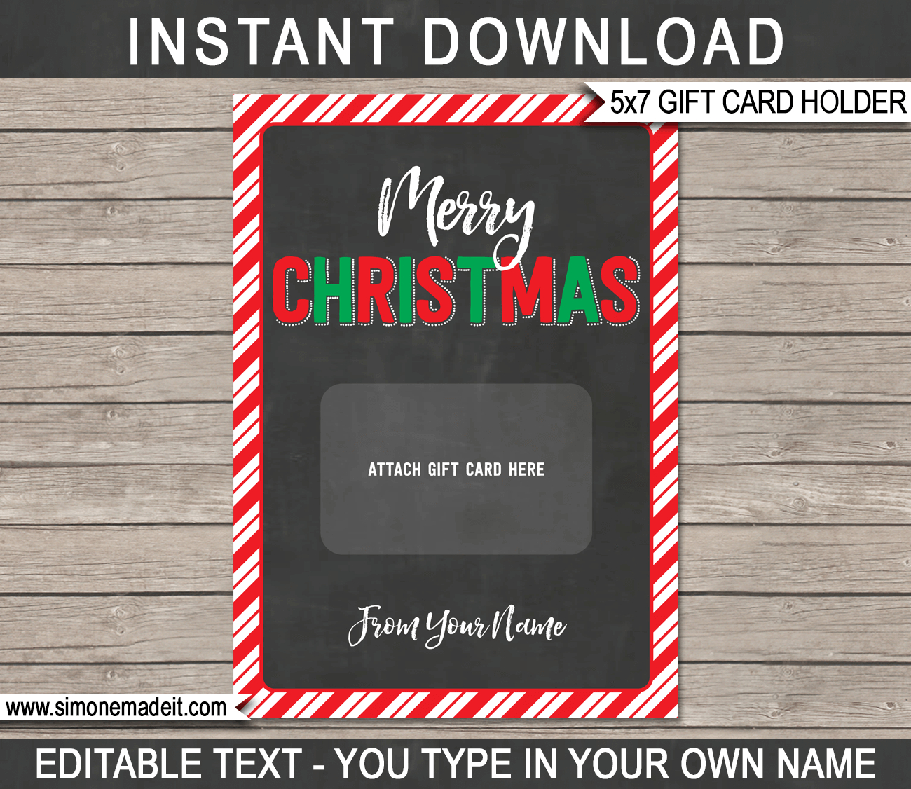 Christmas Gift Card Holder for Free Printable Gift Card Holder Template