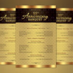Church Anniversary One Sheet Program Template :: Behance Within Free Printable Church Anniversary Program Template