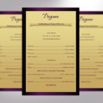 Church Anniversary Program One Sheet Word Publisher Tem :: Behance Regarding Free Printable Church Anniversary Program Template