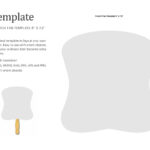 Church Fan Template, Paddle Fan Template, Wedding Fan Blank Intended For Free Printable Church Fan Template