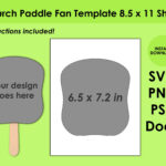 Church Paddle Fan Template 8.5X11 Sheet Svg, Png, Psd And Docx With Regard To Free Printable Church Fan Template