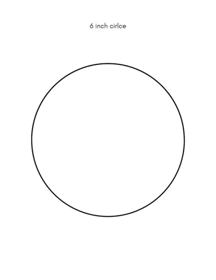 Free Printable 6 Inch Circle Template