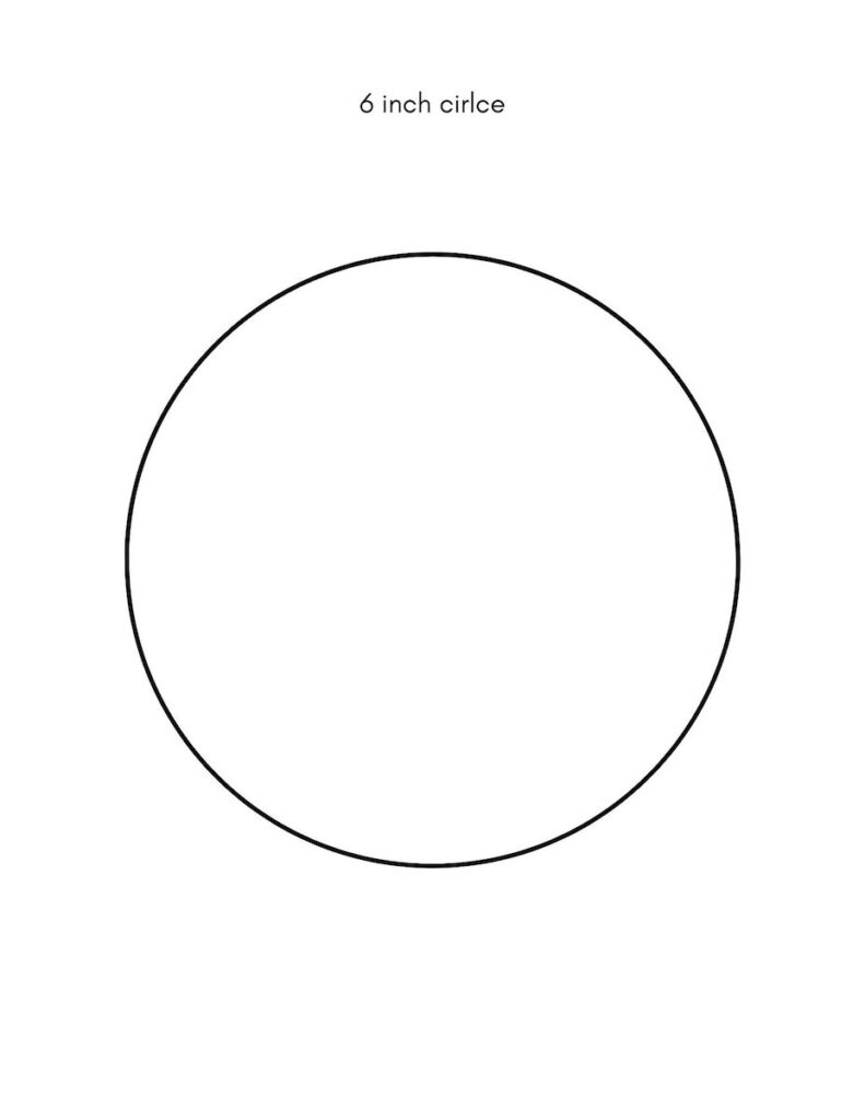 Circle Template Free Printables Small, Medium, And Large Sizes regarding Free Printable 6 Inch Circle Template