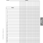 Class List Template   Fill Online, Printable, Fillable, Blank With Regard To Free Printable Class Roster Template