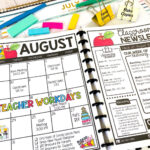 Classroom Calendars For The Organized Teacher   A Love Of Teaching Within Free Printable Calendar Template For Teachers