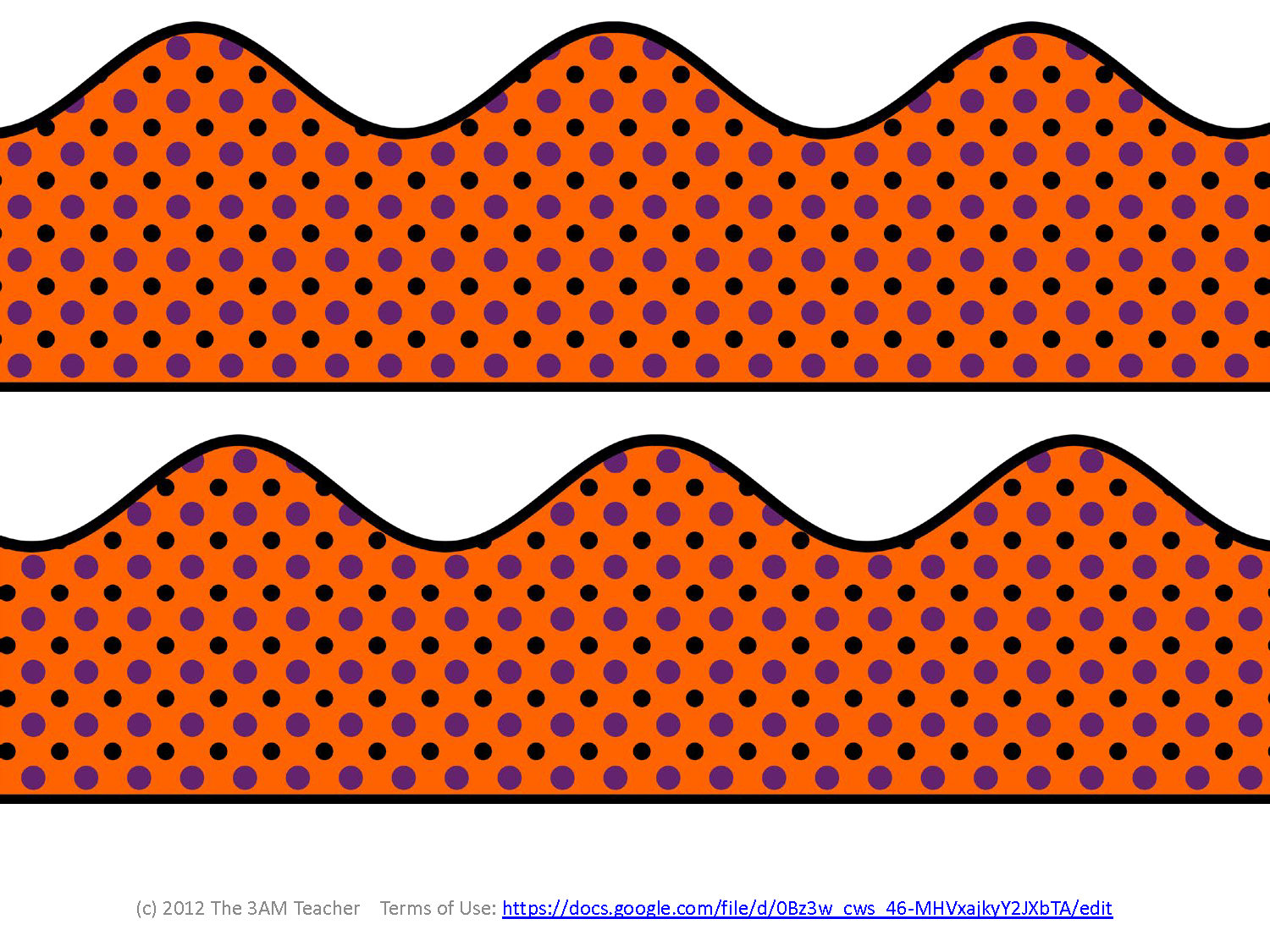 Classroom Freebies Too: Printable Bulletin Board Borders - Fall Themed intended for Free Printable Bulletin Board Borders Template